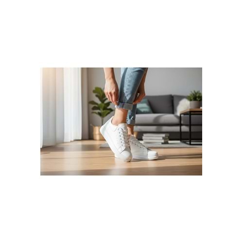 Yüksek Taban Bağcıklı Spor Ayakkabı
