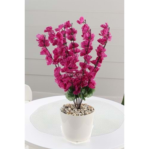 Yapay Mini Bahar Dalı Japon Kiraz Çiçeği Ağacı 50 cm Mürdüm