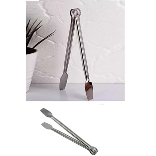 Biyomak ® Yeni Ürün Paslanmaz Mutfak Maşası - 27 Cm Mangal Barbekü Maşası
