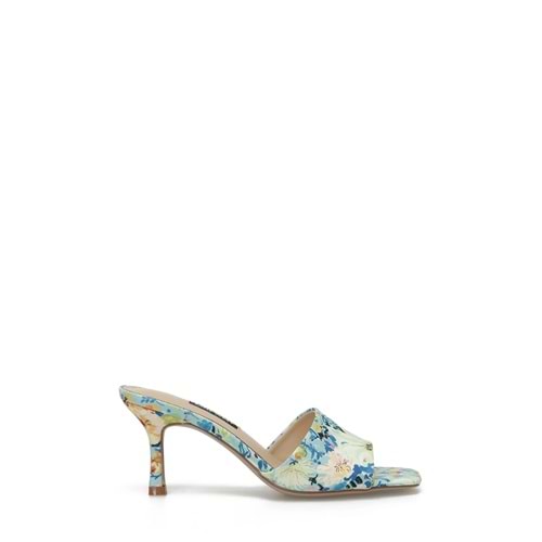 Nine West DERONA2 3FX Mavi Kadın Topuklu Terlik