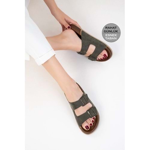 Haki Unisex Terlik 2