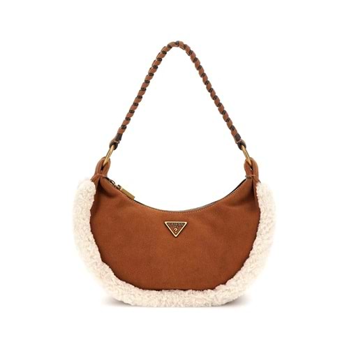 Guess Amita Kadın Kahverengi Deri Omuz Çantası HWSW9539720-COG