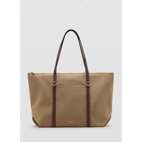 Mango Çift saplı shopper çanta