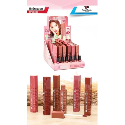 Royal paris Matte Lip Gloss 04 numara