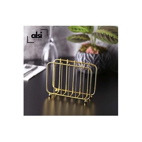 ALSİ HOME Paslanmaz Gold Ayaklı Peçetelik