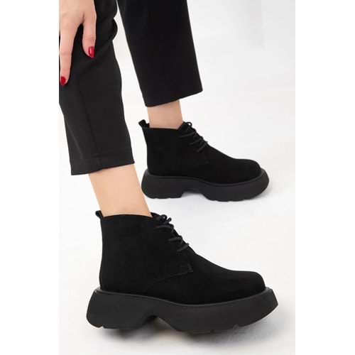 SOHO Siyah Süet Kadın Bot & Bootie