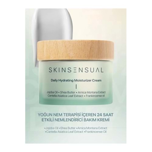 SKİNSEN Skin Sensual Daily Hydrating Moisturizer Cream | 24 Saat Etkili Nemlendirici 50ml