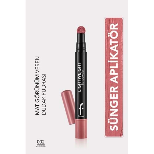 Flormar Lightweight Yarı Transparan & Mat Bitişli Nemlendirici Dudak Pudrası