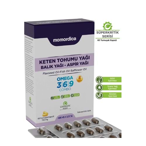 MOMORDİCA Keten Tohumu Yağı Yumuşak Kapsül - 60 Kapsül