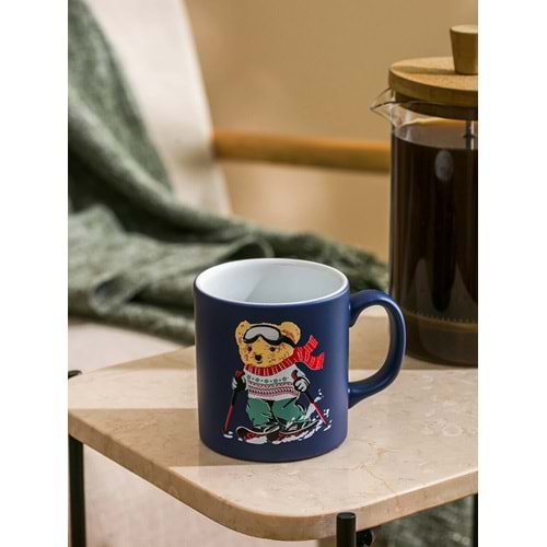 LCW HOME Lacivert Ayı Teddy Baskılı Seramik Kupa 320 Ml
