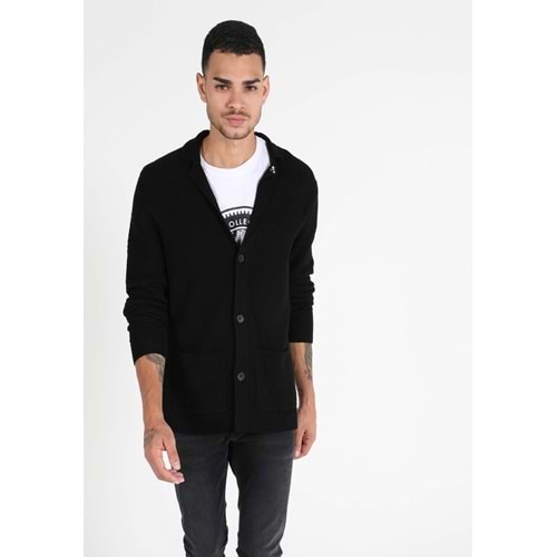 Colins Regular Fit Erkek Siyah Hırka