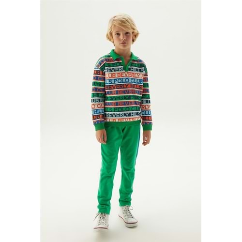 Beverly Hills Polo Club Erkek Çocuk Desenli Sweatshirt