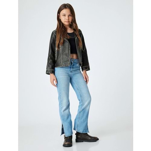 Kız Çocuk Normal Bel Dar Paça Kot Pantolon - Slim Jean