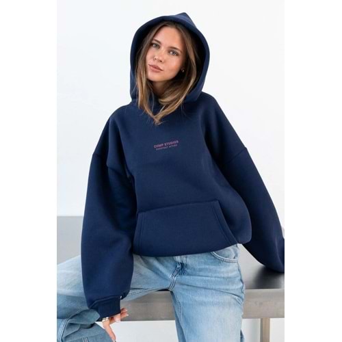 The Champ Clothing Kadın Oversize Sweatshirt Hoodie CHMP STUDIOS