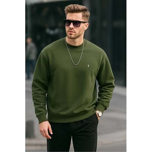 COMBİNE MİCHAİL Basic Bisiklet Yaka Relaxed Regular Erkek Sweatshirt