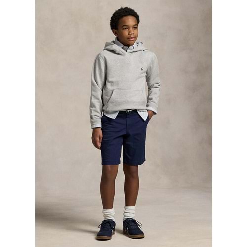 Polo Ralph Lauren Gri Kapüşonlu Unisex Çocuk Sweatshirt - 3Polo Ralph Lauren