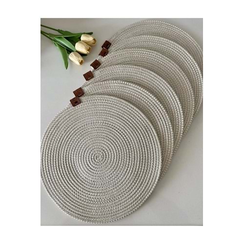 Krem Renk Supla 6’lı 30x30 Cm
