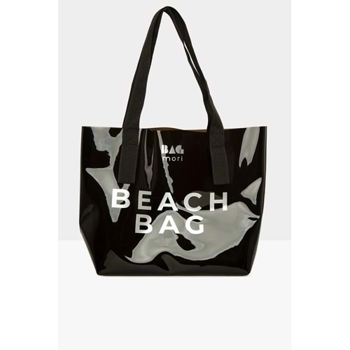 Beach Baskılı Şeffaf Plaj Çantası