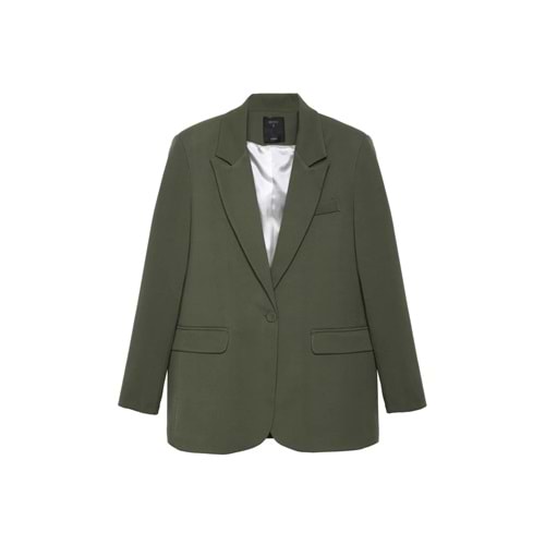 Quzu Blazer Ceket Haki