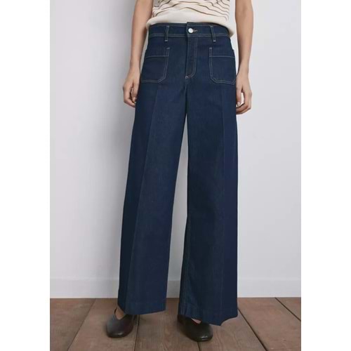 Mango Wideleg cepli jean pantolon
