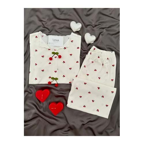 Kadın Oslo Kumaş Kısa Kollu Desenli Pijama altı