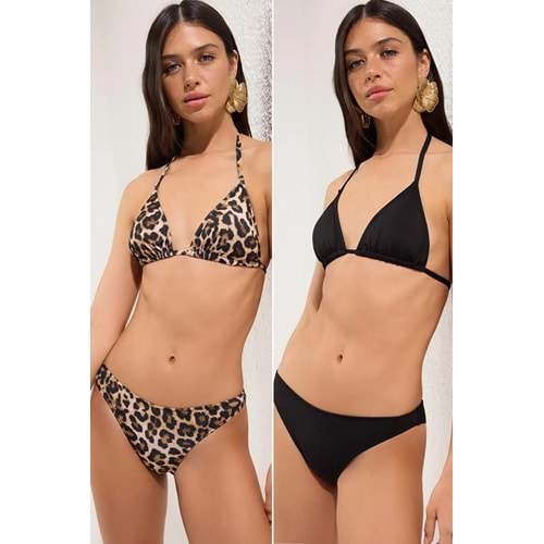 Siyah Regular Normal Bel Bikini Altı
