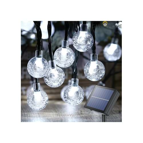 50 Led 7 Metre Tüm Renkler Kristal Güneş Enerjili Led Işık Solar Bahçe Teras Balkon Ağaç Lambası Aydınlatması