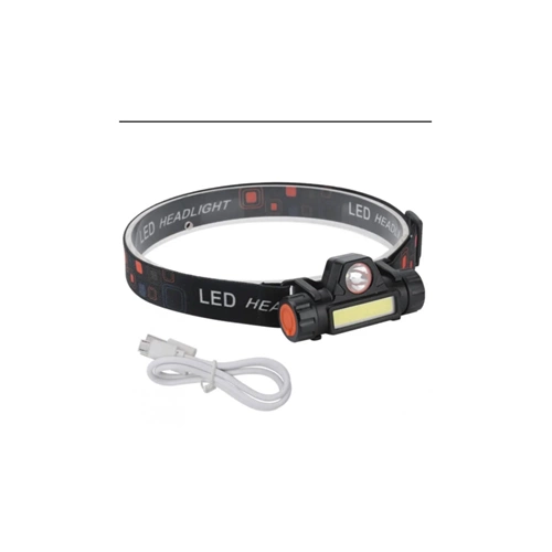 Usb Mıknatıslı Kafa Feneri T6 Cree Led Işıldak