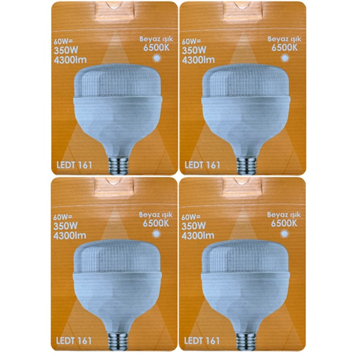 Beyaz Işık E27 Duylu (Kalın Duy) Led Torch Ampul