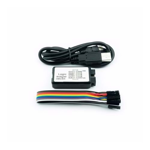 USB Lojik Analizör - 24 MHz 8 Kanal, Saleae Logic Analyzer