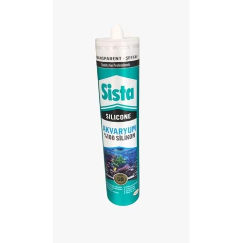 Sista Şeffaf Akvaryum Silikonu 280 ml – Yüksek Mukavemetli, Suya Dayanıklı, %100 Saf Silikon