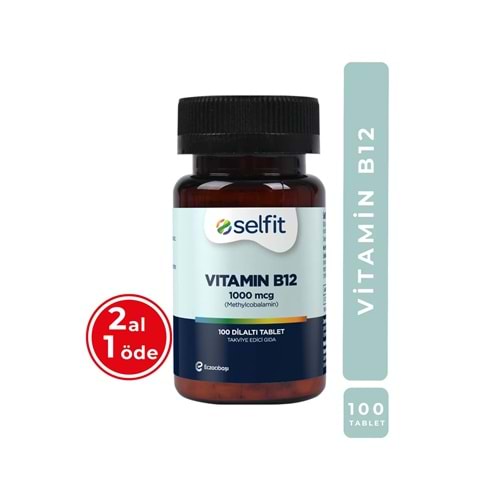Selfit Vitamin B12 1000 Mcg 100 Dilaltı Tablet
