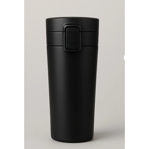 Çift Katmanlı Mug Termos Bardak Mat Siyah