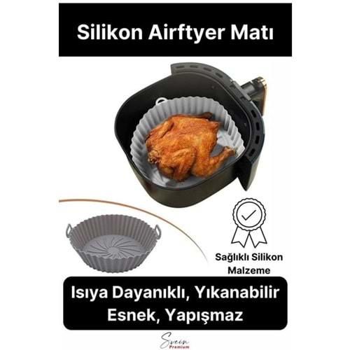 buffer Yıkanılabilir Yapışmaz Silikon Fırın Ve Airfryer pişirme matı
