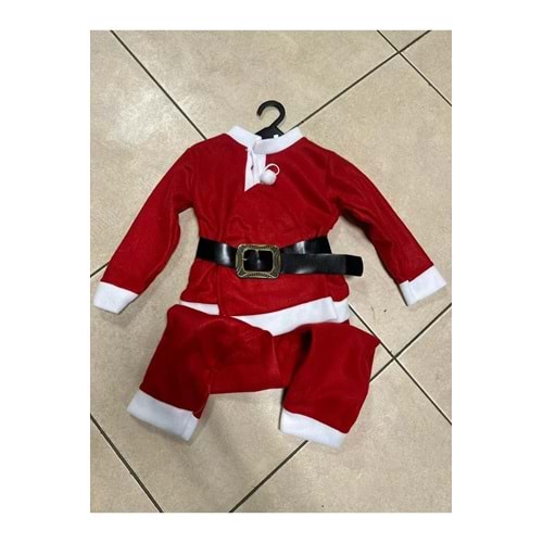Erkek Çocuk Noel Baba Kostümü Noel Kıyafeti