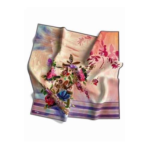 Armine Sport Twill Eşarp Çiçek Bahçesi