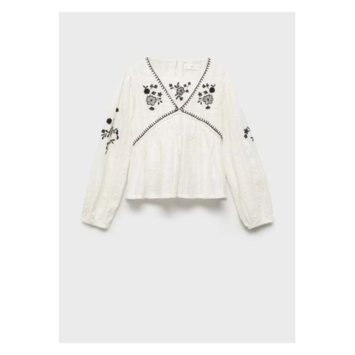 MANGO Kids İşleme Detaylı Bluz