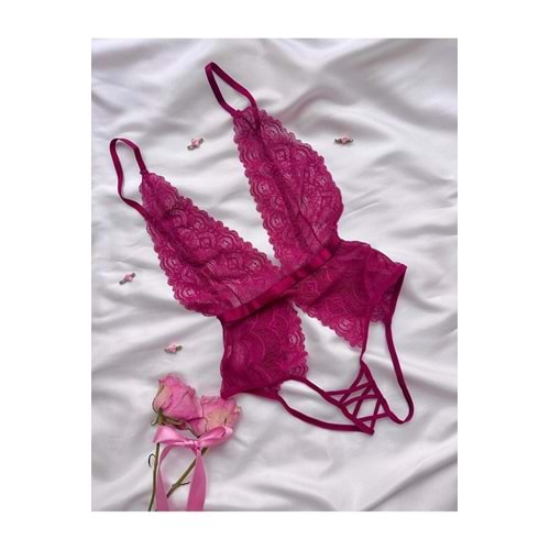 Jessica Özel Bölgesi Açık Fantezi Bodysuit