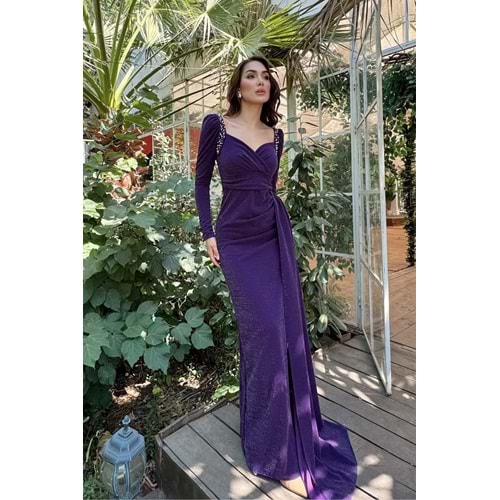 Sindimoda Shena Simli Kol Detay Abiye