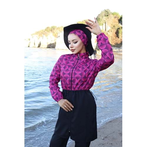 Tam Kapalı Tesettür Hijab Mayo