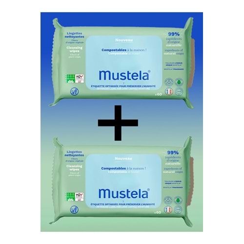 Mustela Temizleme Mendili - 60 Adet X2