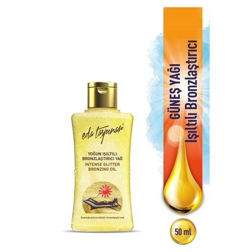Eda Taşpınar Mini Boy Işıltılı Bronzlaştırıcı Yağ 50 ml