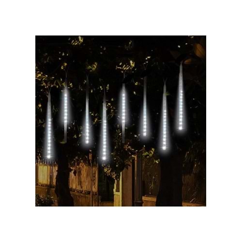 Meteor Kayan LED Beyaz Işık 8 Tüp