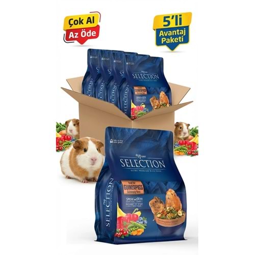 My Gusto Health Selection Kuru Sebze ve Meyve Takviyeli Ginepig Yemi 1 Kg
