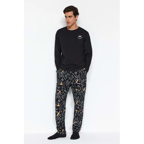 Trendyolmilla Man Siyah Pijama Takımı