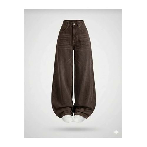 Salaş Cepli Bol Kesim Baggy Retro Jeans