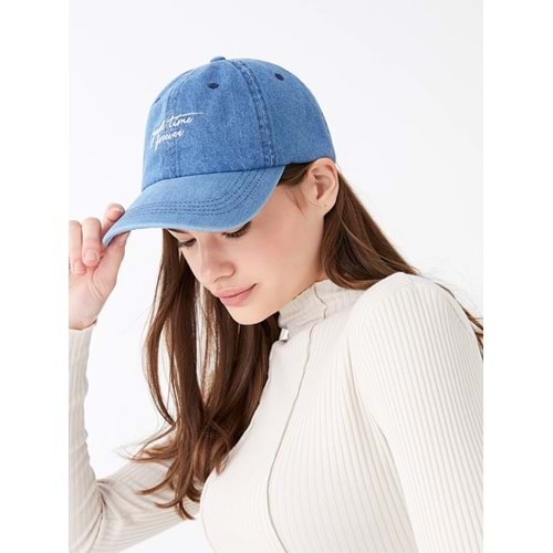LCW ACCESSORIES Yazı Nakışlı Kadın Kep Şapka