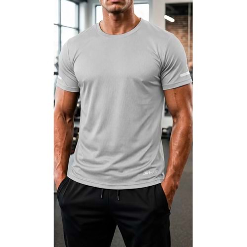 Ghassy Co Erkek Nem Emici Hızlı Kuruma Atletik Teknik Performans Spor T-shirt