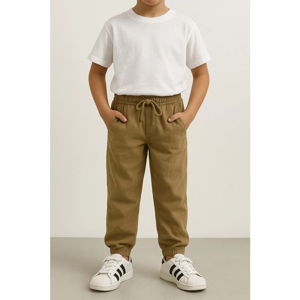 freemen %100 Polyester, Keten Görünümlü, Cepli, Lastikli