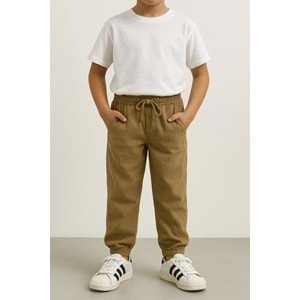 freemen %100 Polyester, Keten Görünümlü, Cepli, Lastikli